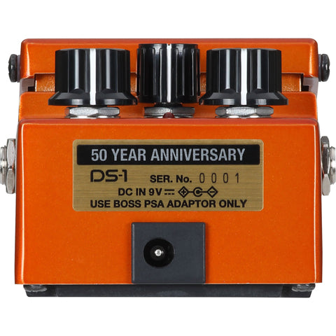 Boss 50th Anniversary Distortion Pedal DS-1-B50A