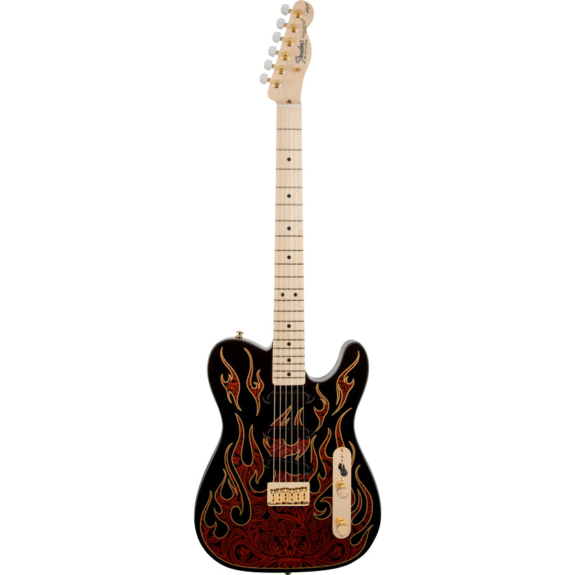 Fender James Burton Telecaster Maple Fingerboard Red Paisley Flames