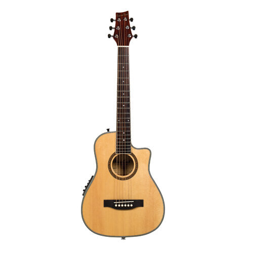 Beaver Creek Travel Size Acoustic Electric Natural w/Bag BCRB501CE