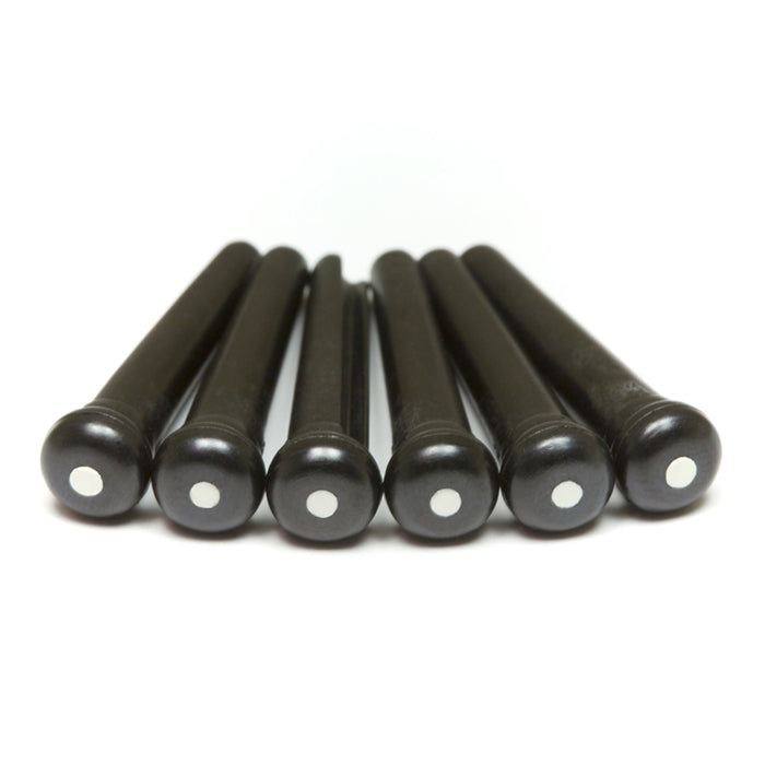 Graph Tech Tusq Bridge Pins Black with White PP-2122-00