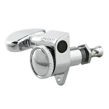 Grover Roto-Grip Locking Rotomatics 3 Per Side Chrome Machine Heads GR502C