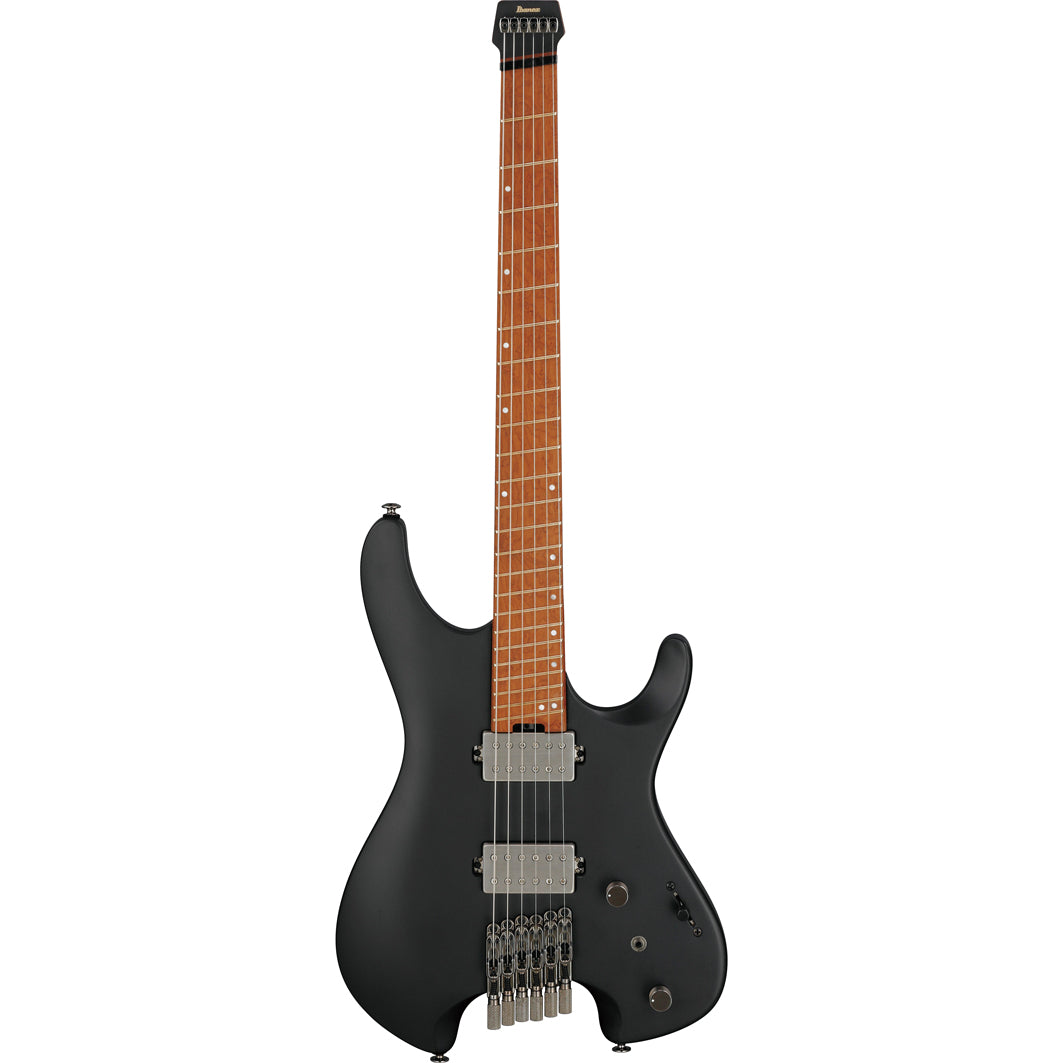 Ibanez QX52BKF Headless Electric Guitar Black Flat