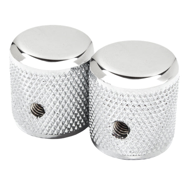 Fender Pure Vintage '58 Telecaster® Knurled Knobs (2) Chrome/Aluminum
