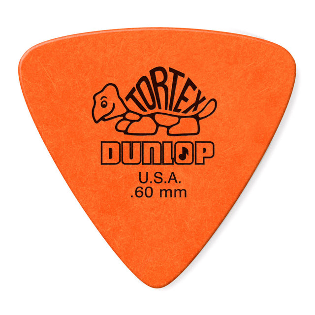 Dunlop Orange 0.60mm Tortex® Triangle Guitar Pick (6/pack)