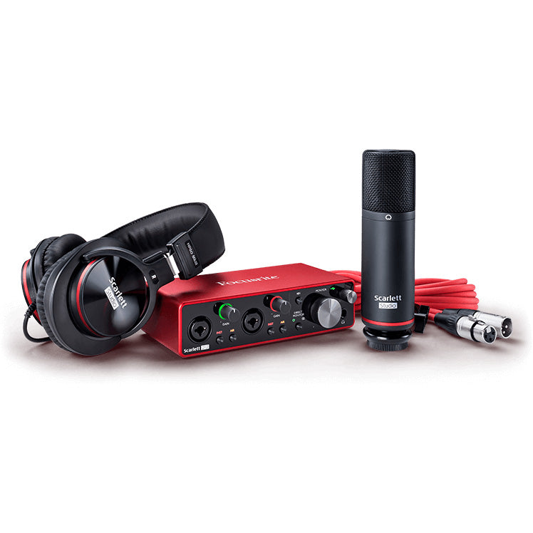 Focusrite Scarlett 2I2 Studio 3rd Gen w/Condenser Mic & HP60 Headphones