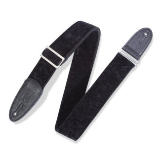 Levy's Velvet Guitar Strap Black M7VC-BLK