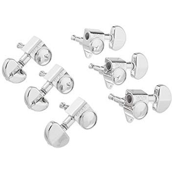 Grover Original Rotomatics 3 Per Side Chrome Machine Heads GR102C