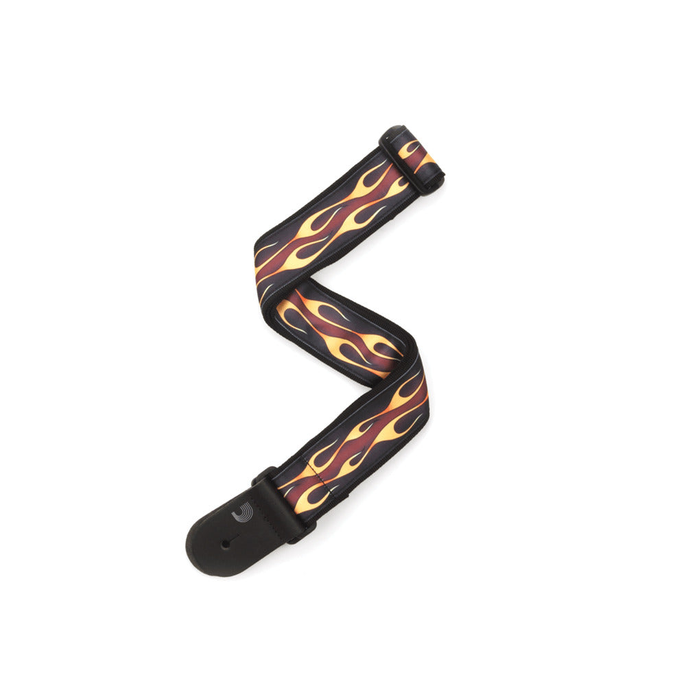 D'Addario Hot Rod Flame Guitar Strap 50F09