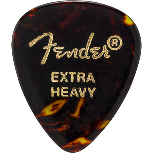 Fender 451 Shape Classic 12 Pick Pack Extra Heavy Tortoise Shell