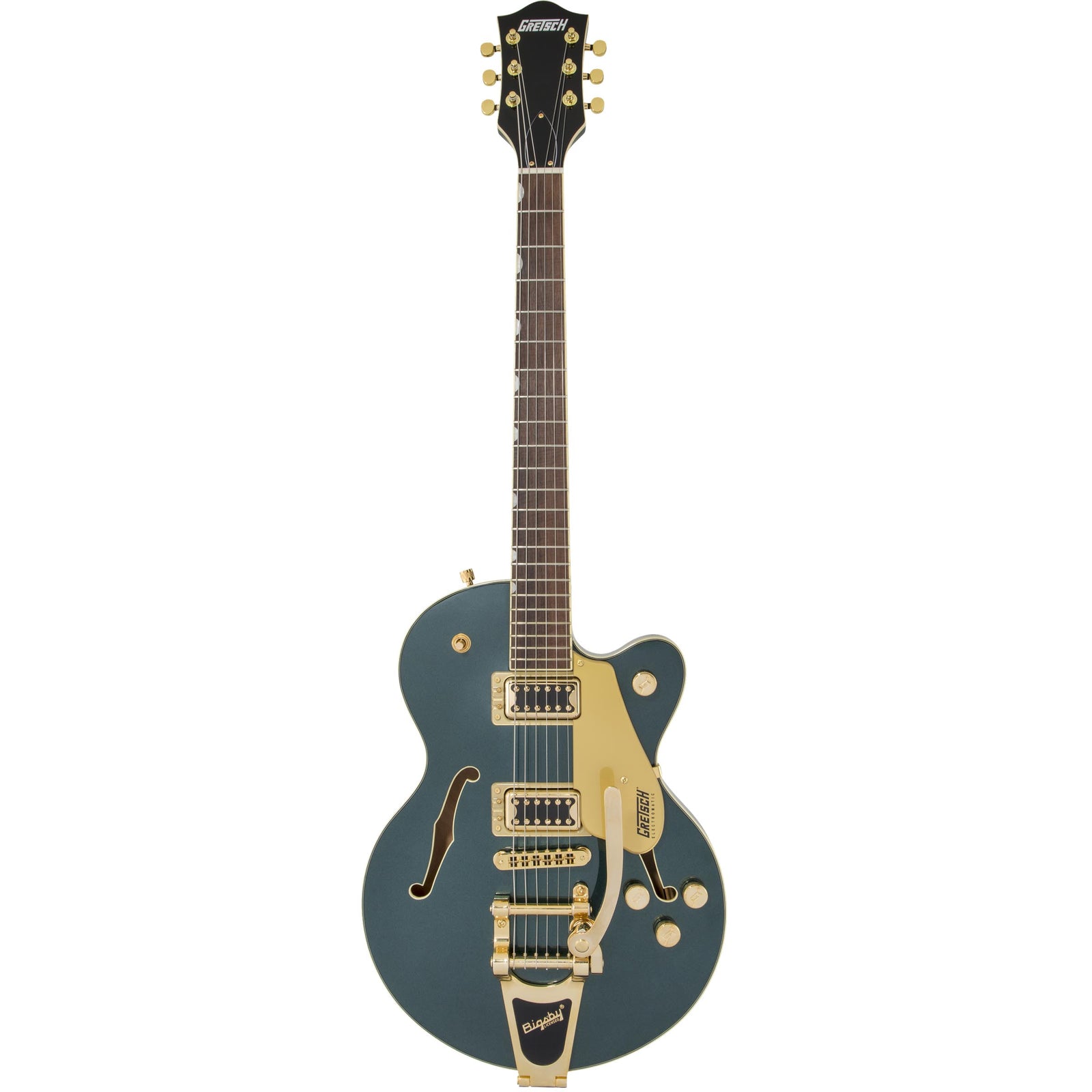 Grestch G5655TG Electromatic Center Block JR Single Cut Bigsby Cadillac Green