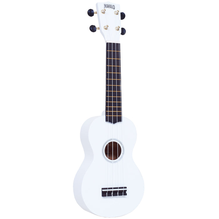 Mahalo Rainbow Soprano Ukulele White MR1-WT