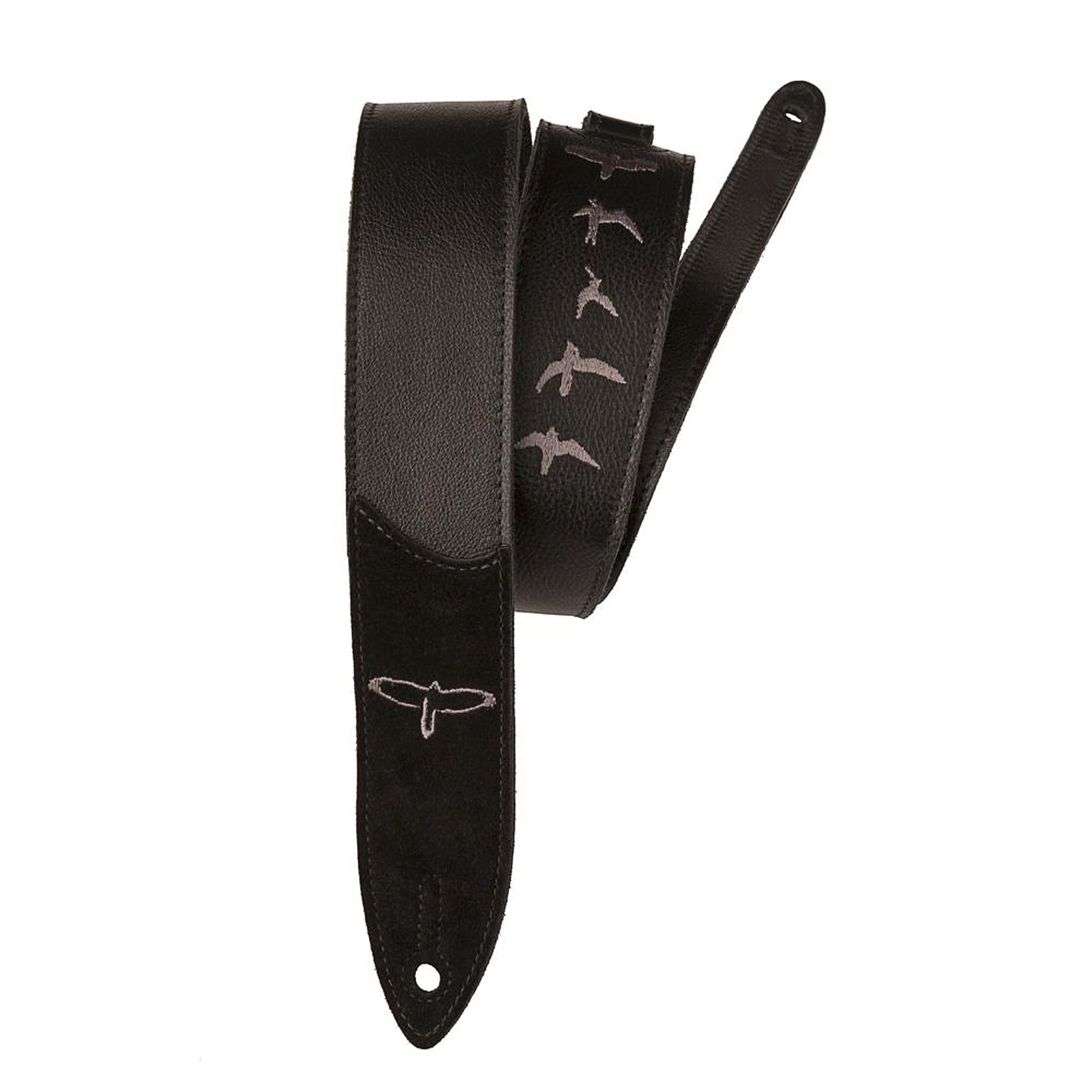 Paul Reed Smith (PRS) Premium Leather Strap Birds Embroidery Black