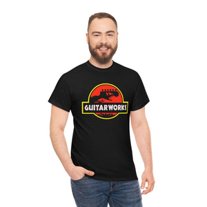 Guitarworks Jurassic Black Unisex Heavy Cotton T-Shirt