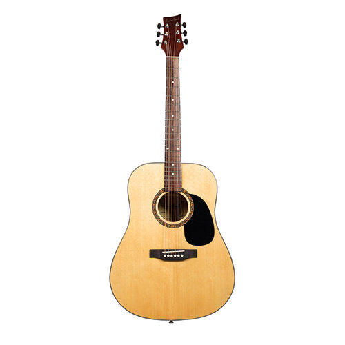 Beaver Creek 101 Series Acoustic Dreadnought Natural w/Gig Bag BCTD101