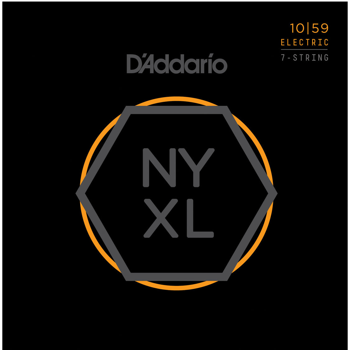 D'Addario NYXL1059 Nickel Wound 7-String Electric Guitar Strings Regular Light 10-59