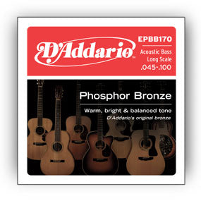 D'Addario Phosphor Bronze Acoustic Bass Long Scale 45-100 EPBB170
