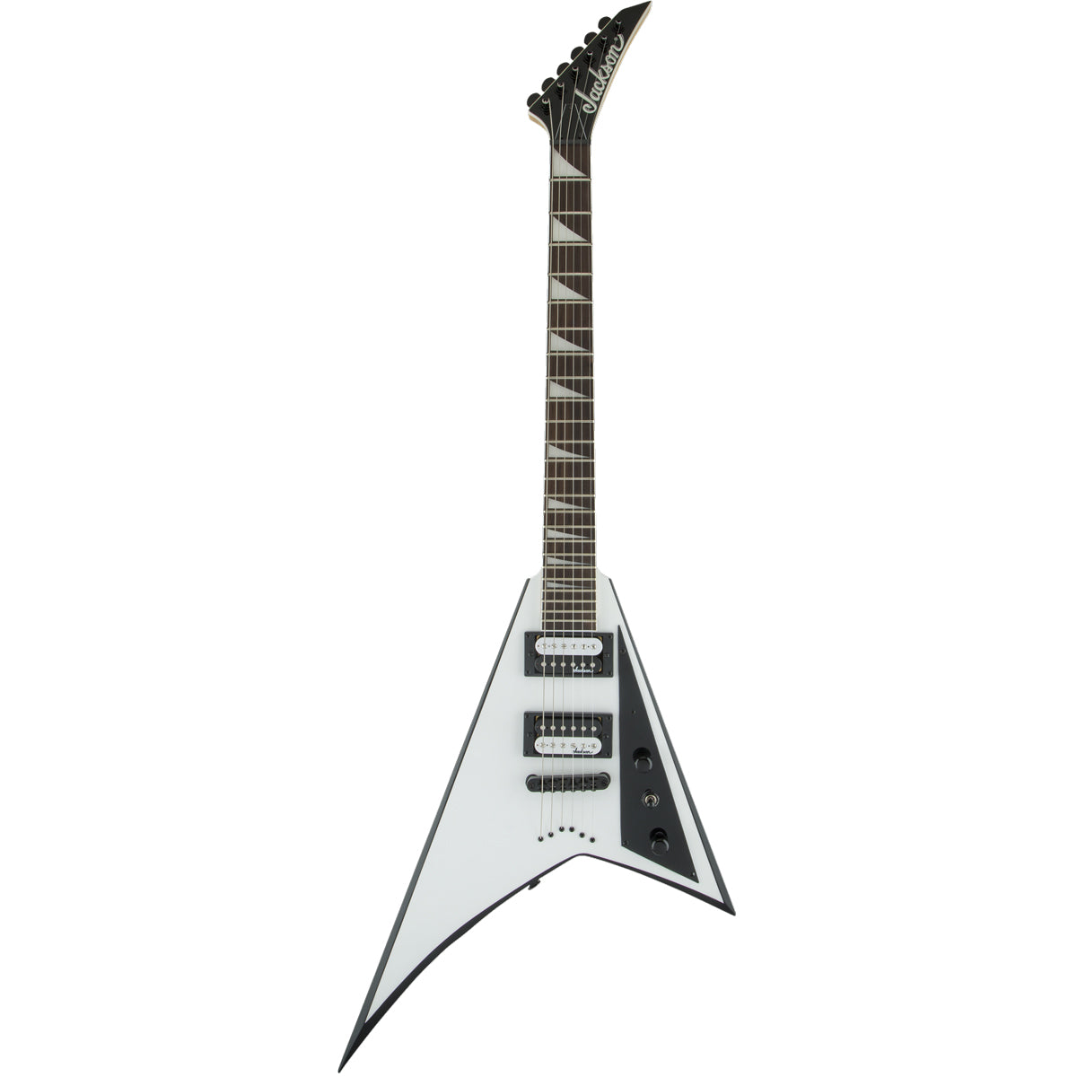 Jackson JS Series Rhoads JS32T White with Black Bevels