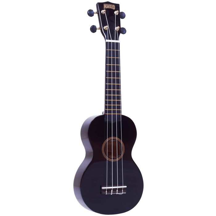 Mahalo Rainbow Soprano Ukulele Black MR1-BK
