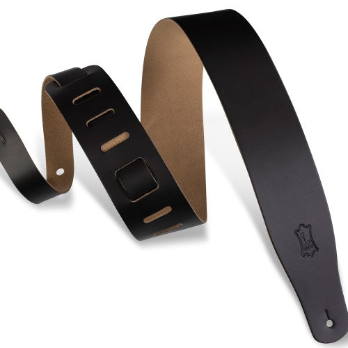 Levy's M26-BLK Genuine Leather Guitar Strap