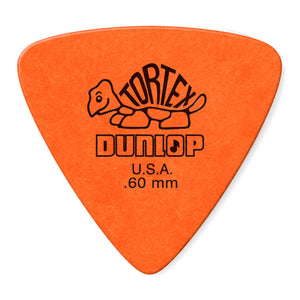 Dunlop Orange 0.60mm Tortex® Triangle Guitar Pick (6/pack)