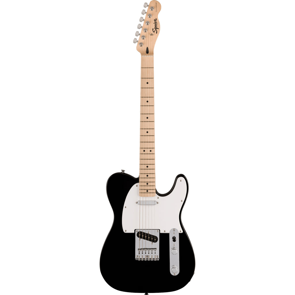 Squier Sonic Telecaster White Pickguard Black - Guitarworks