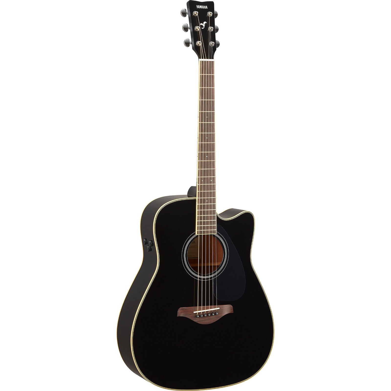 Yamaha FGC-TA Transacoustic Cutaway Black