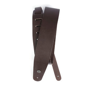 D'Addario Classic Leather Guitar Strap Brown 25L01-DX