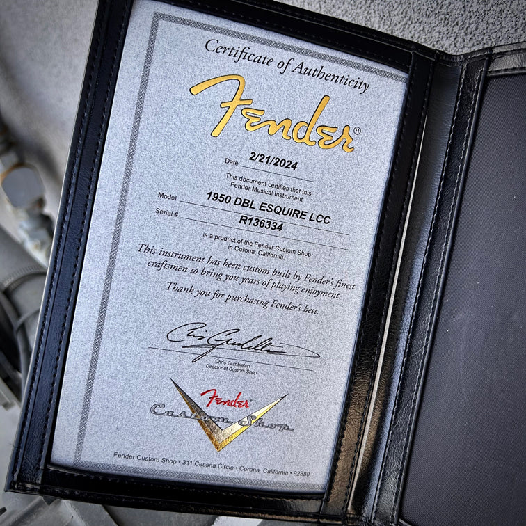 Fender Custom Shop 1950 Double Esquire Deluxe Closet Classic Faded Nocaster Blonde