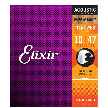 Elixir Acoustic Phosphor Bronze Nanoweb Extra Light .010-.047