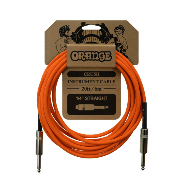 Orange Crush 20ft Instrument Cable Straight to Straight
