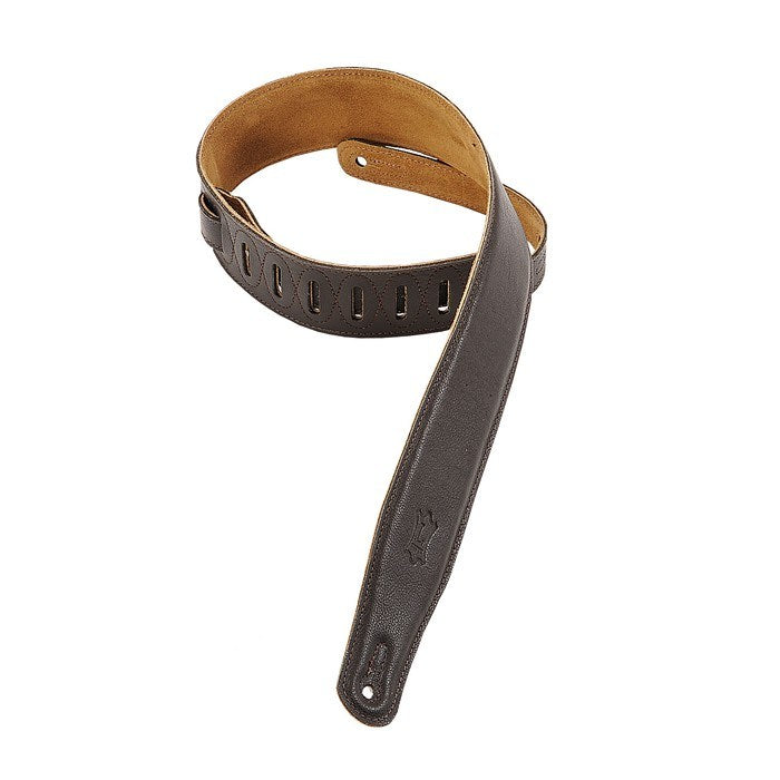 Levy's M26GF-DBR Garment Leather Guitar Strap