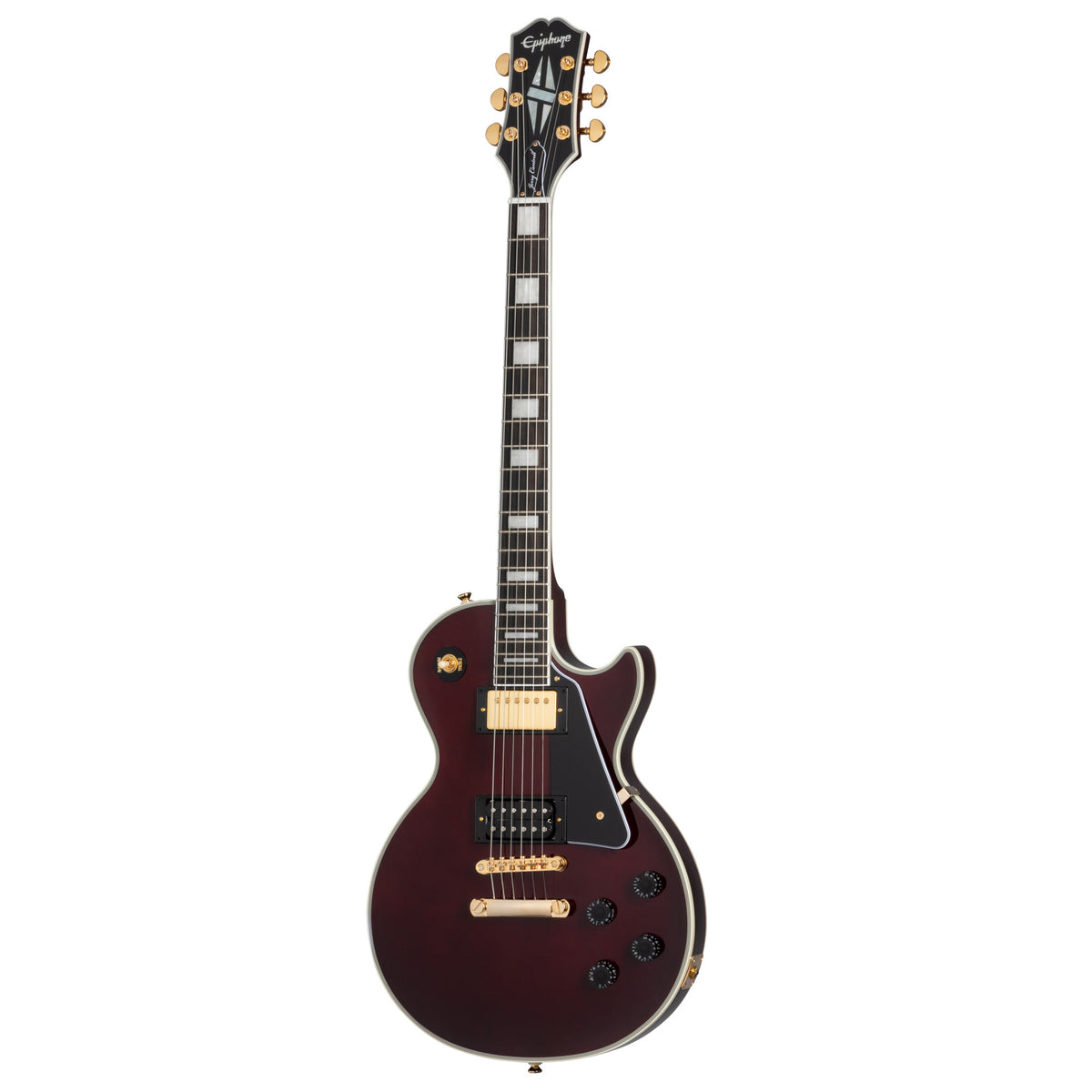 Epiphone Jerry Cantrell Wino Les Paul Custom Outfit - Dark Wine Red