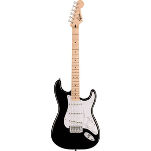 Squier Sonic Stratocaster Maple Fingerboard White Pickguard Black