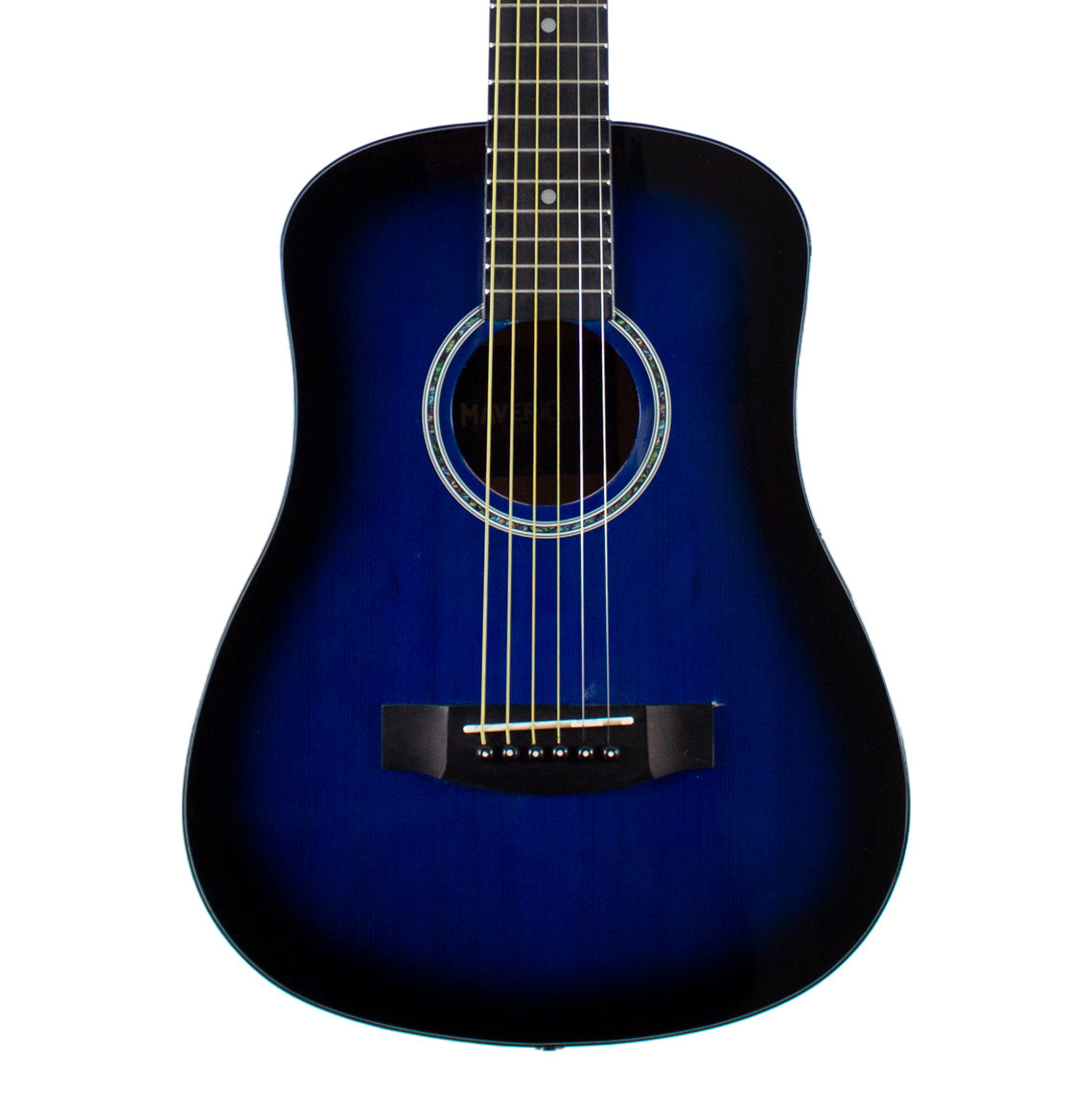 Maverick Guitars 1/2 Size Acoustic Blue w/Gig Bag M12A-BU