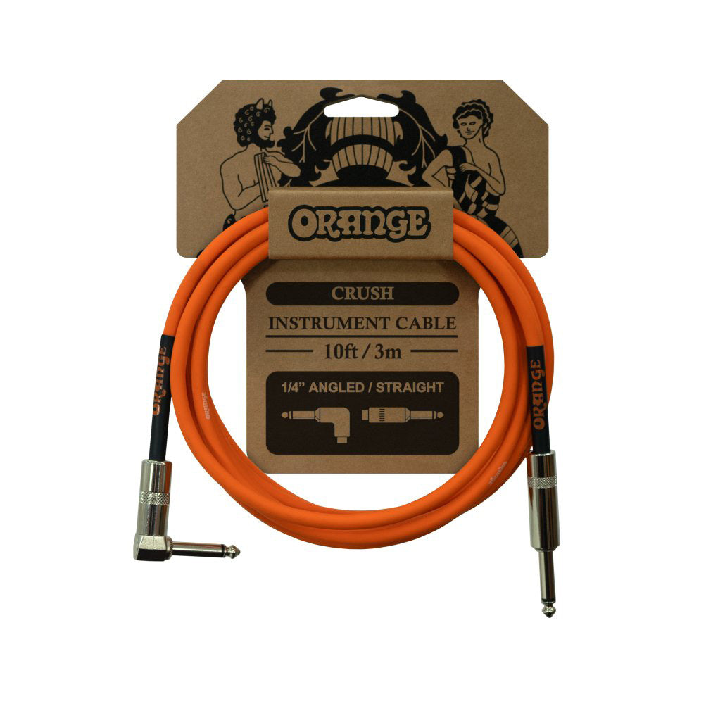 Orange Crush 10 Ft Instrument Cable RA to Straight