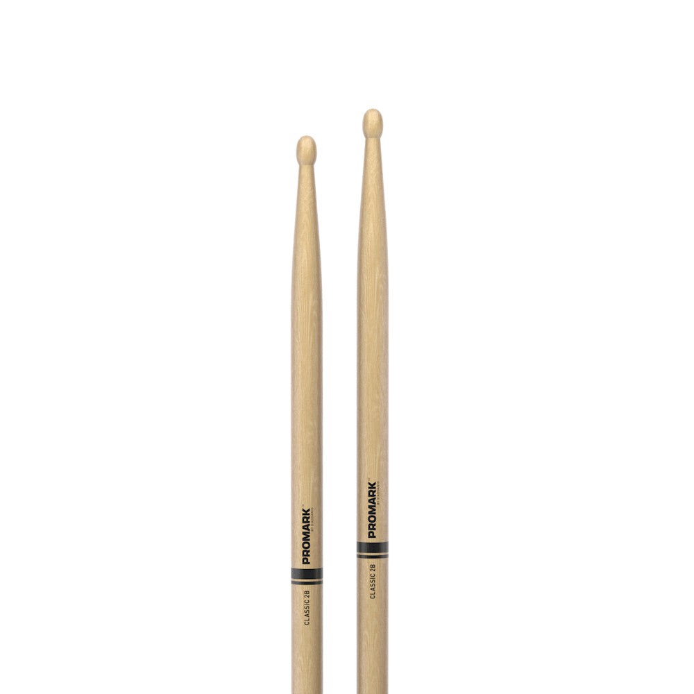 Promark Classic 2B Hickory Wood Tip Drumsticks TX2BW