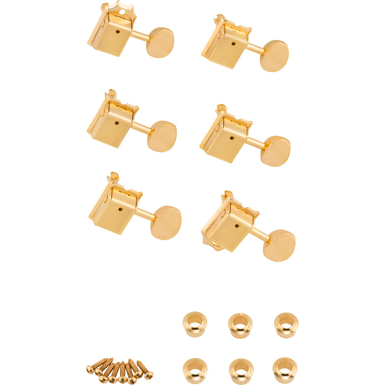 Fender Vintage-Style Strat/Tele Tuning Machine Set 6 Gold