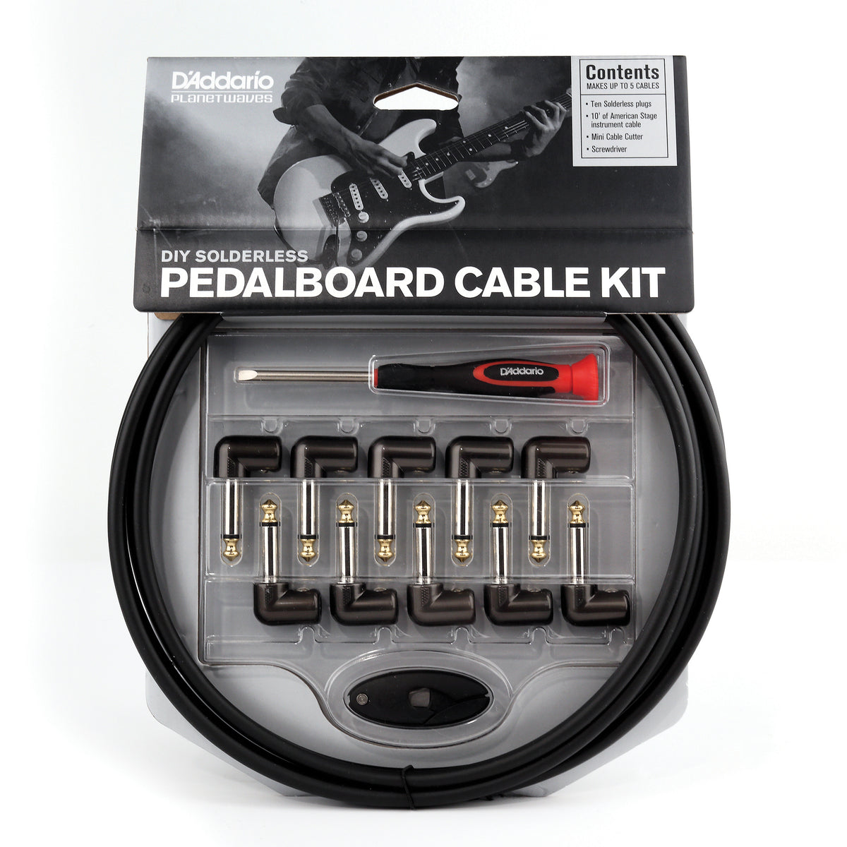 D'Addario DIY Solderless Pedalboard Cable Kit PW-GPKIT-10
