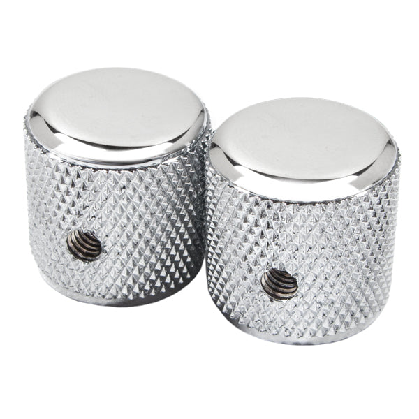 Fender Pure Vintage '60s Telecaster Knurled Knobs (2) Chrome/Aluminum