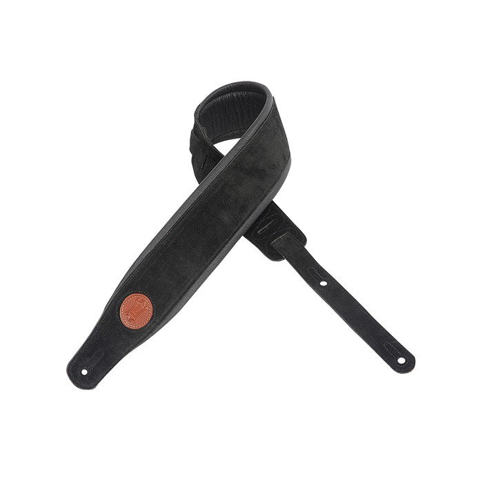 Levy's MSS2S-BLK Hand-Brushed Suede Guitar Strap