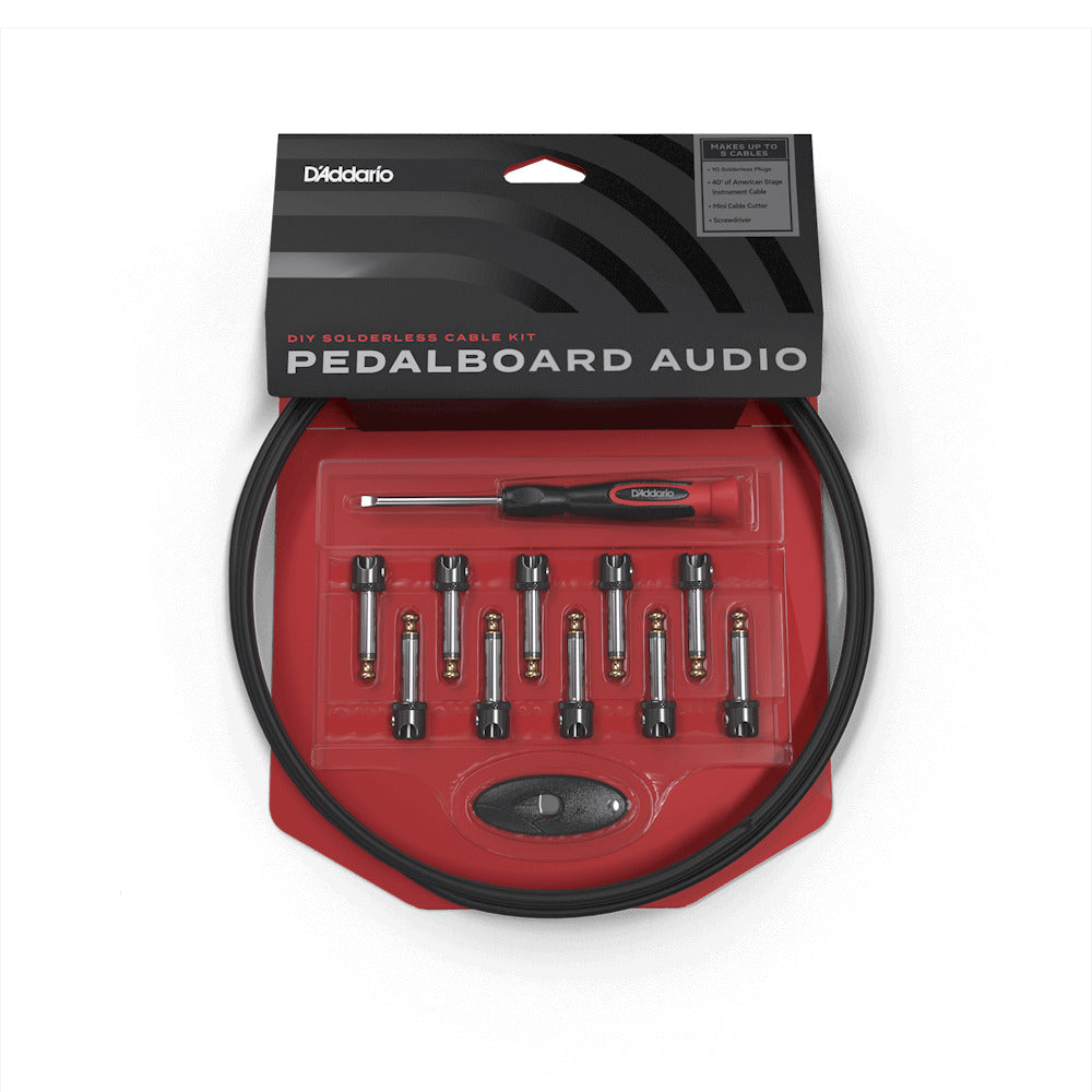 D'Addario DIY Solderless Pedal Board Cable Kit with Mini Plugs