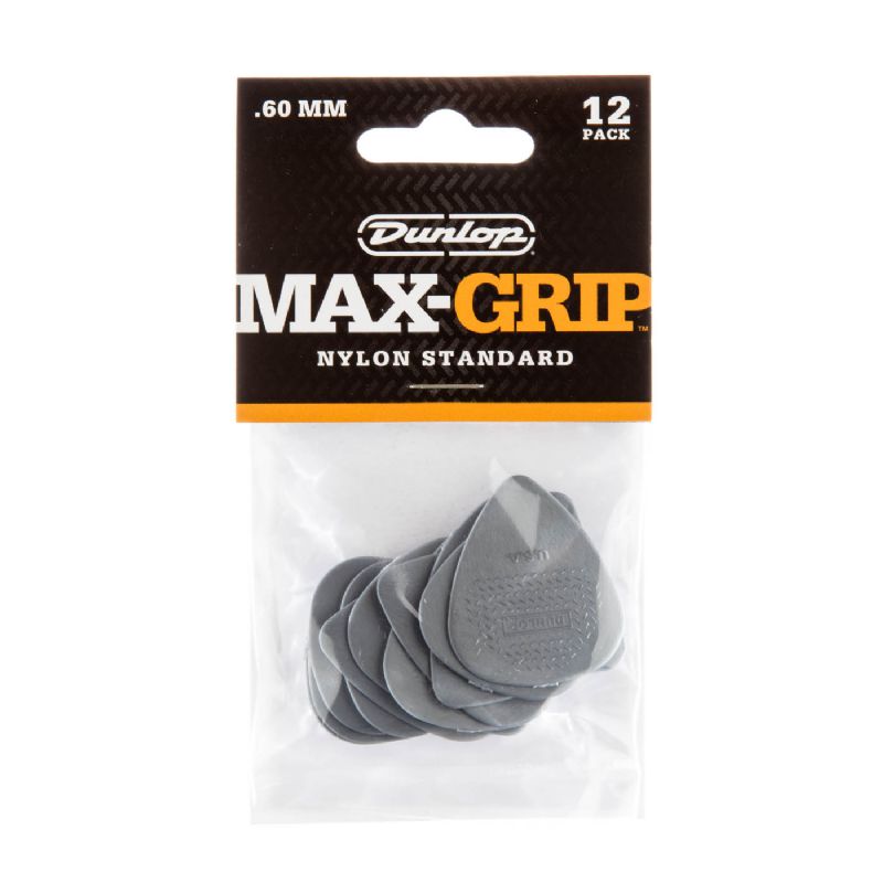 Dunlop Max-Grip Nylon Standard .60mm Pick 6 Pack