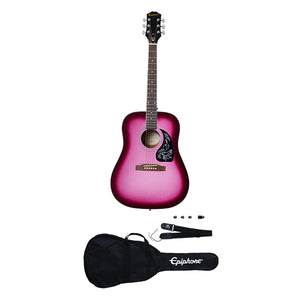 Epiphone Starling Acoustic Guitar Starter Pack - Hot Pink