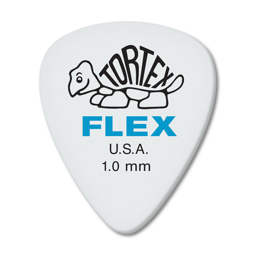 Jim Dunlop 1.0mm Tortex Flex Standard Guitar Pick Pack 428P1.0