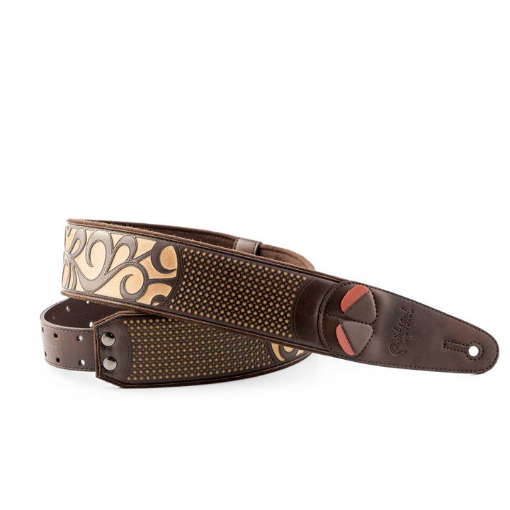 Right On! Go Mojo Nashville Beige Guitar Strap