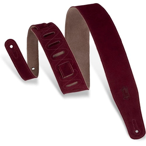 Levy's MS26-BRG Hand-Brushed Suede Guitar Strap