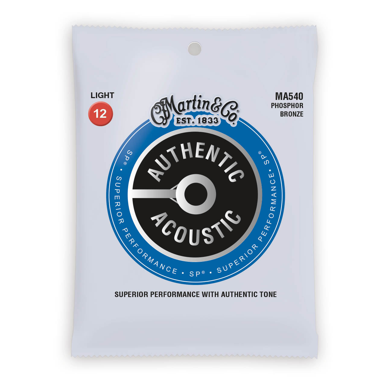 Martin Authentic Acoustic Strings Phosphor Bronze Light 12-54 MA540