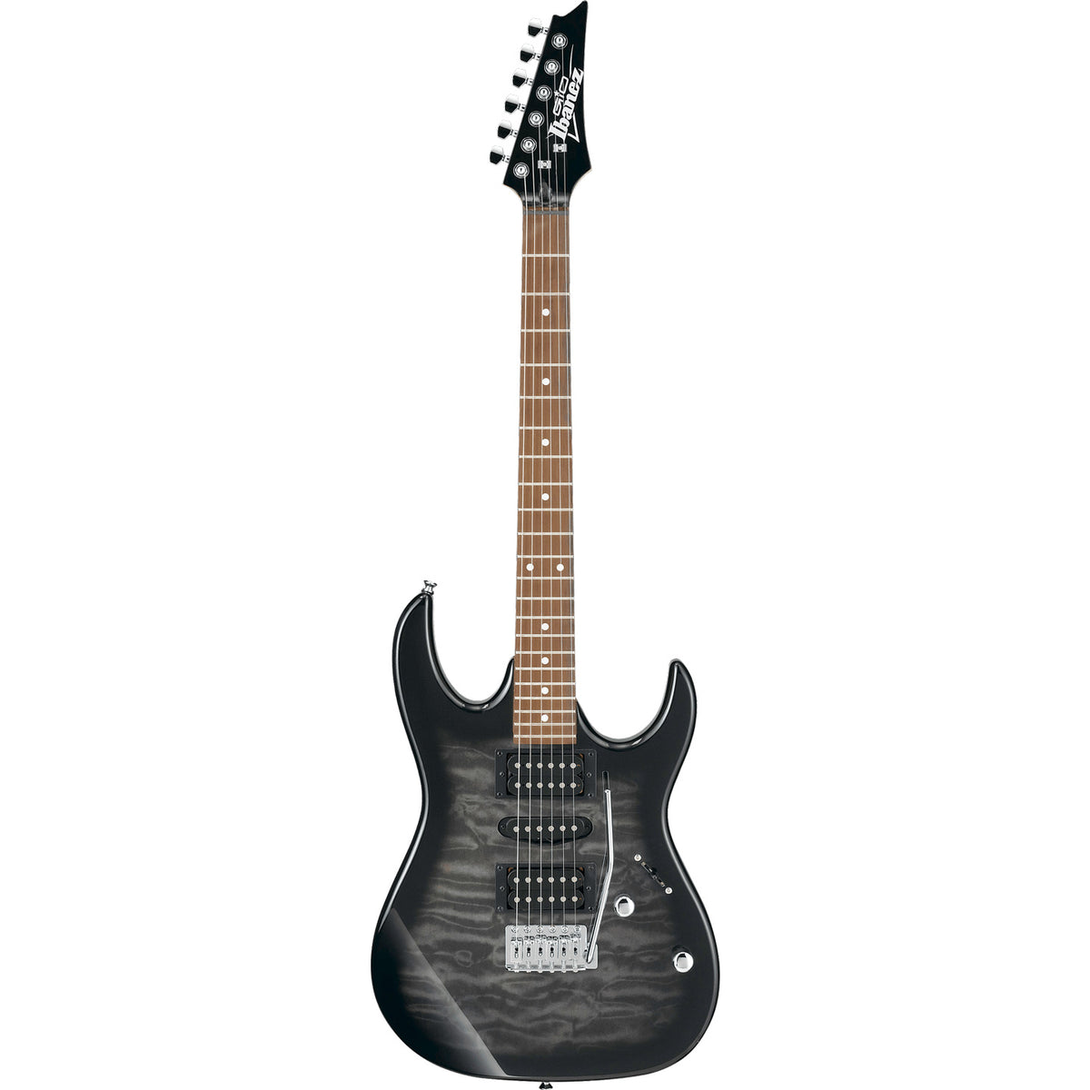 Ibanez Gio GRX70QA Transparent Black Sunburst