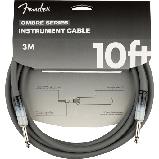 Fender Ombré Instrument Cable Straight/Straight 10' Silver Smoke