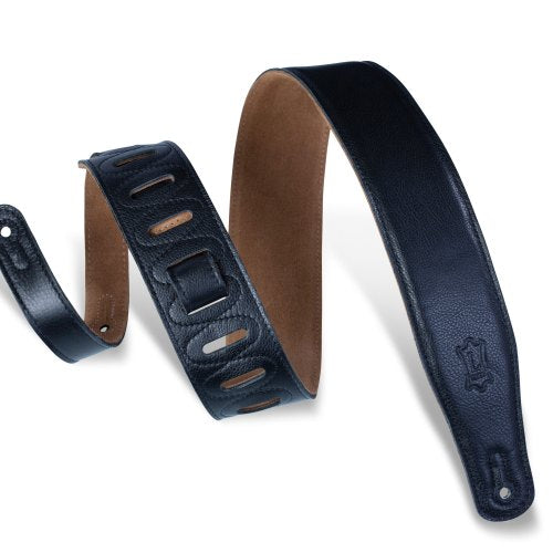 Levy's M26GF-BLK Garment Leather Guitar Strap